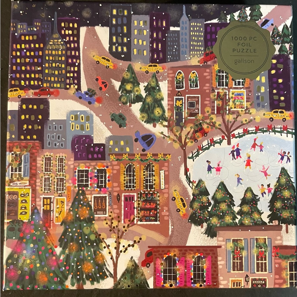 Galison Sparkling City Foil Puzzle